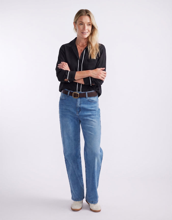 white-co-charlize-drape-shirt-blackwhite-piping-womens-clothing