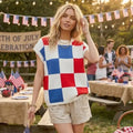 Checker Sweater Vest