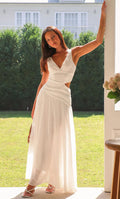 Cherry Dream Dress - White