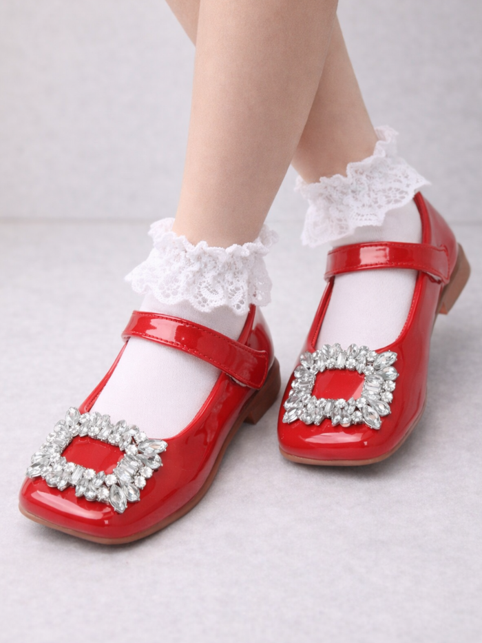 Chic Square Toe Mary Jane Shoes By Liv and Mia Mia Belle Girls