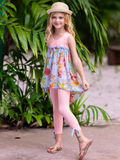 Coral Garden Hi-Lo Tunic and Legging Set