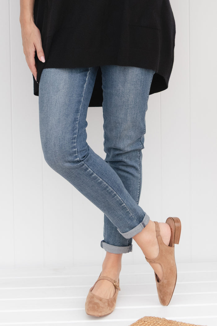 Courtney Dark Denim Stretch Jeans,Lifestyle