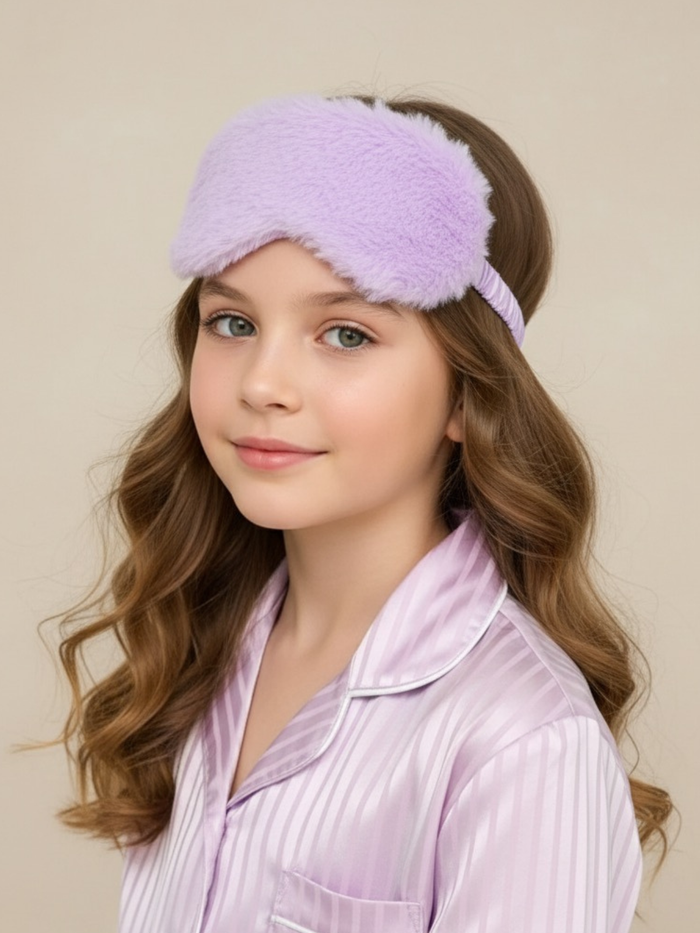 Cozy Lavender Plush Sleep Eye Mask