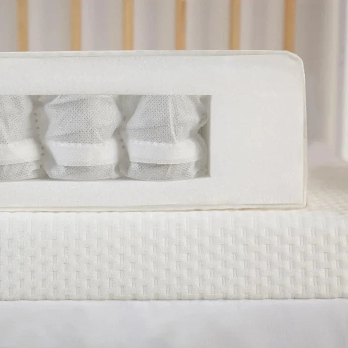 CuddleCo Signature Hypo - Allergenic Bamboo Pocket Sprung Cot Bed Mattress 140 x 70cm - ebebek