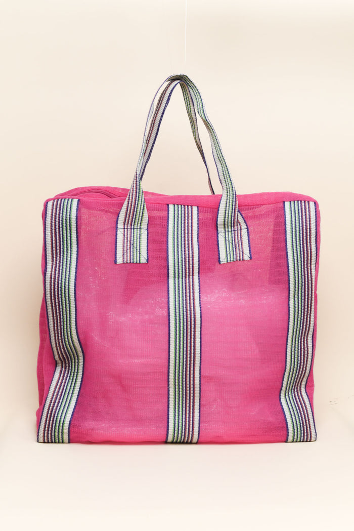 Cupid Pink Mesh Tote Bag