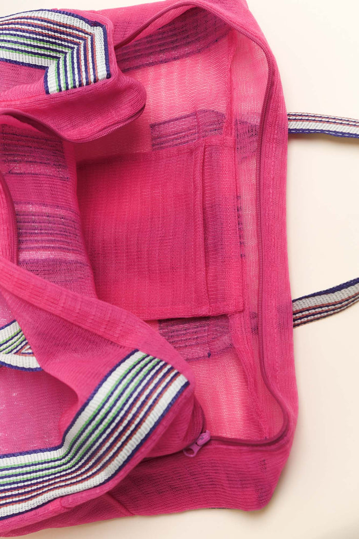 Cupid Pink Mesh Tote Bag