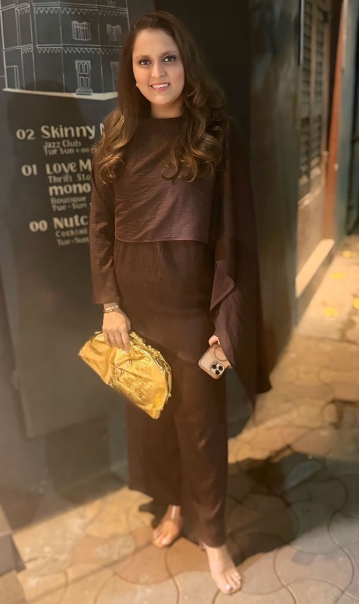 Daisy Co ord Set - Brown