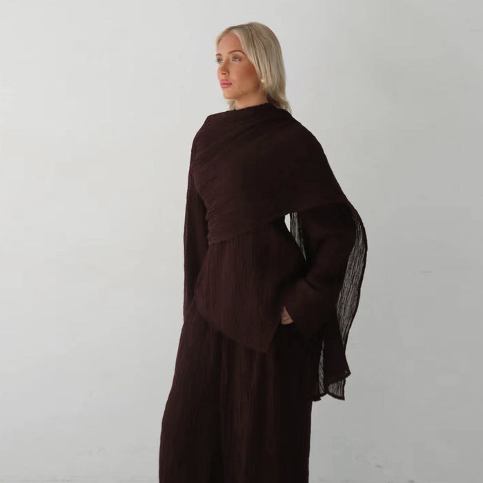Daisy Co ord Set - Brown