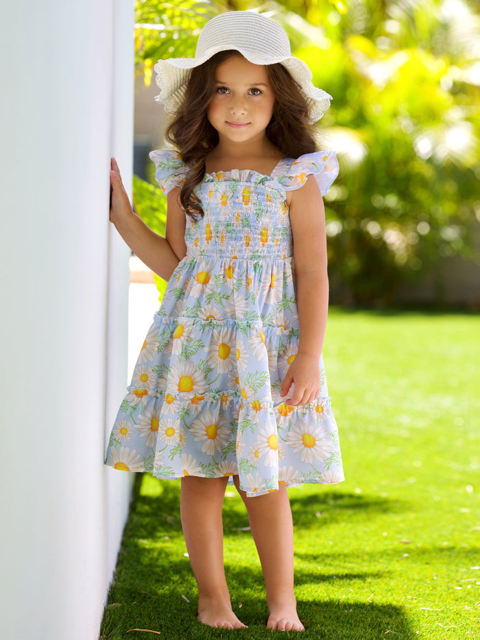 Daisy Delight Smocked Tiered Dress