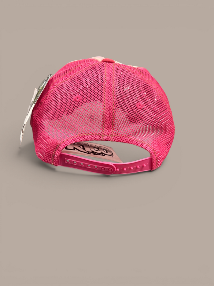 deadstock von dutch hat pink camo trucker style