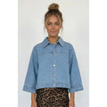 Denim Cape Jacket