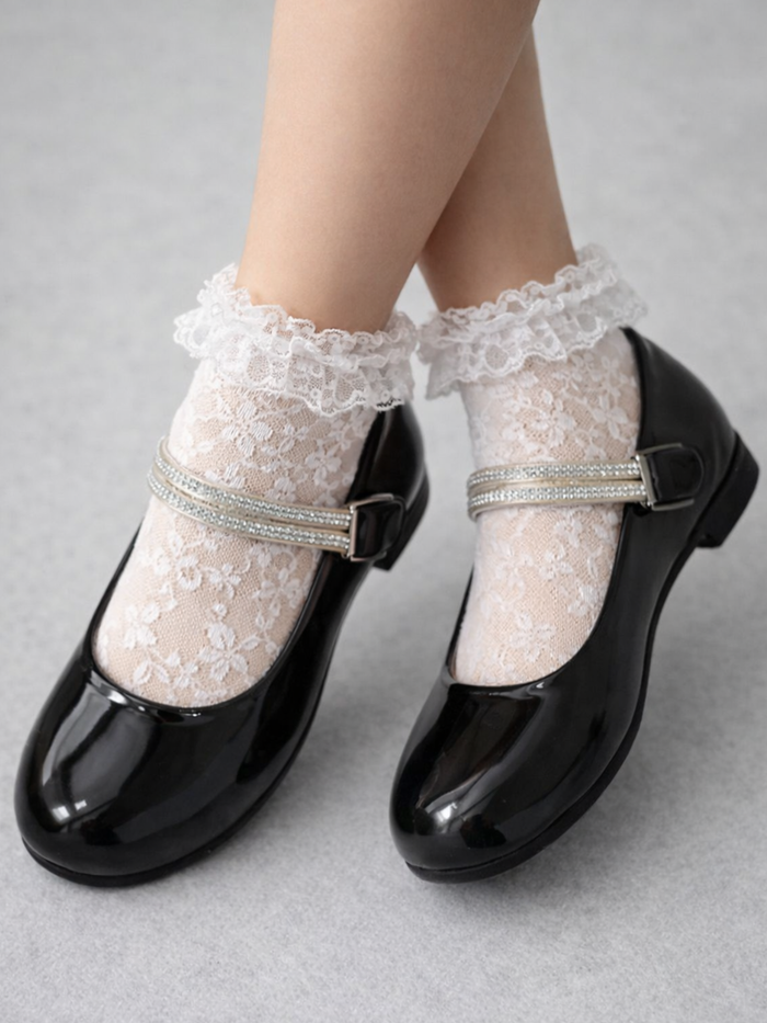 Diva Sparkle Strap Patent Mary Janes by Liv and Mia Mia Belle Girls