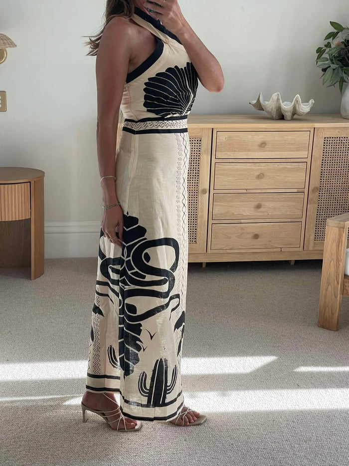 Dixon Halter Dress - Black