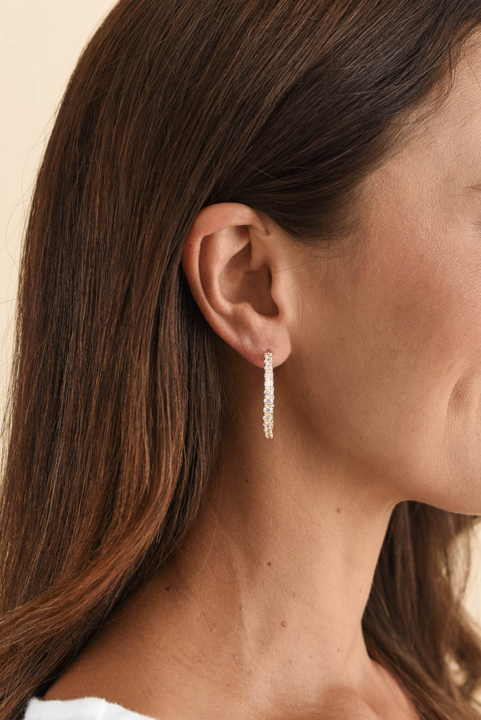 Dolce Vita Gold Diamante Hoop Earrings