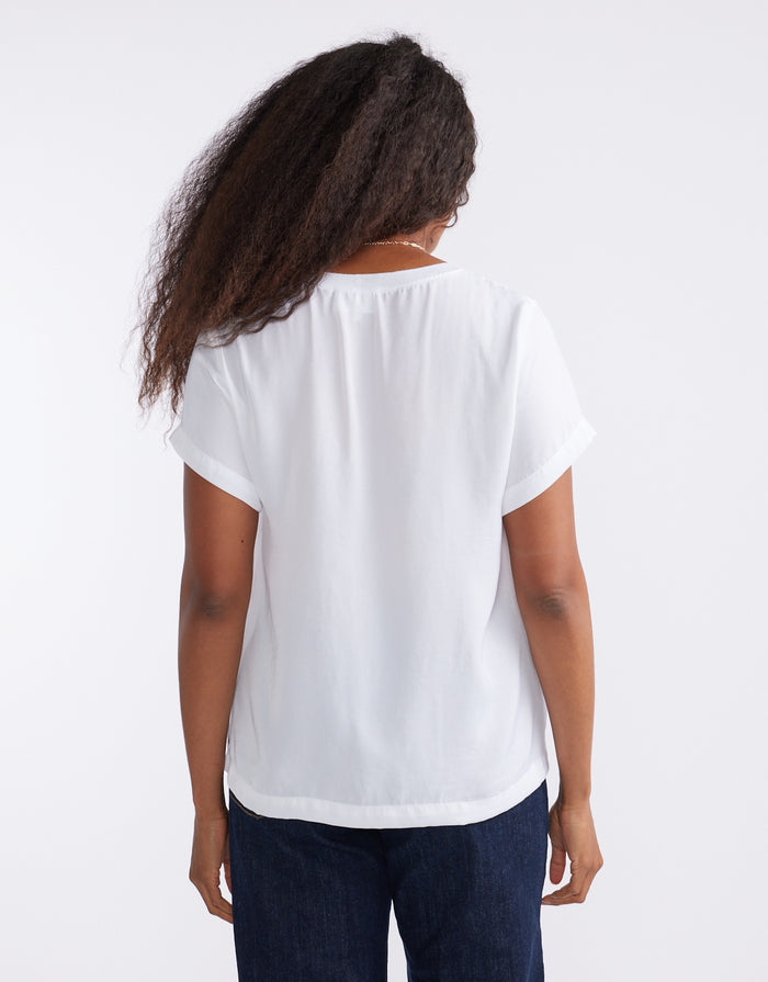 Drape Tee - White