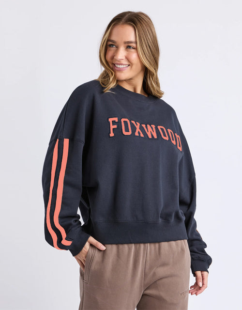 Elevated Sunday Crew - Navy/Orange