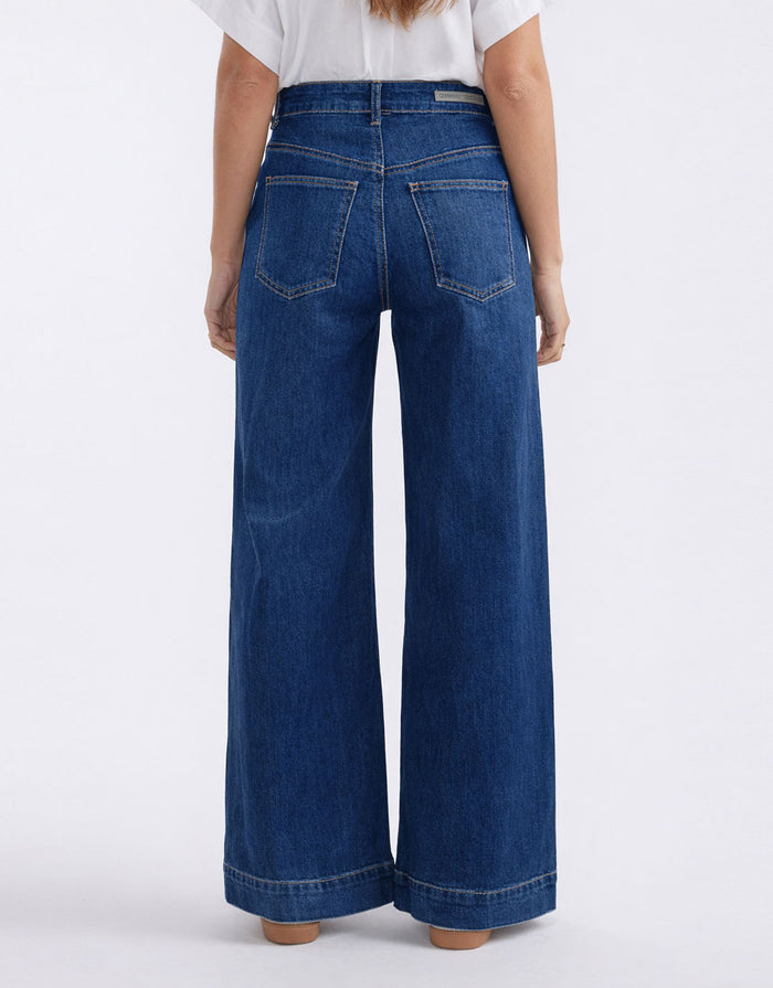 Ellery Stretch Straight Leg Jeans - Dark Wash