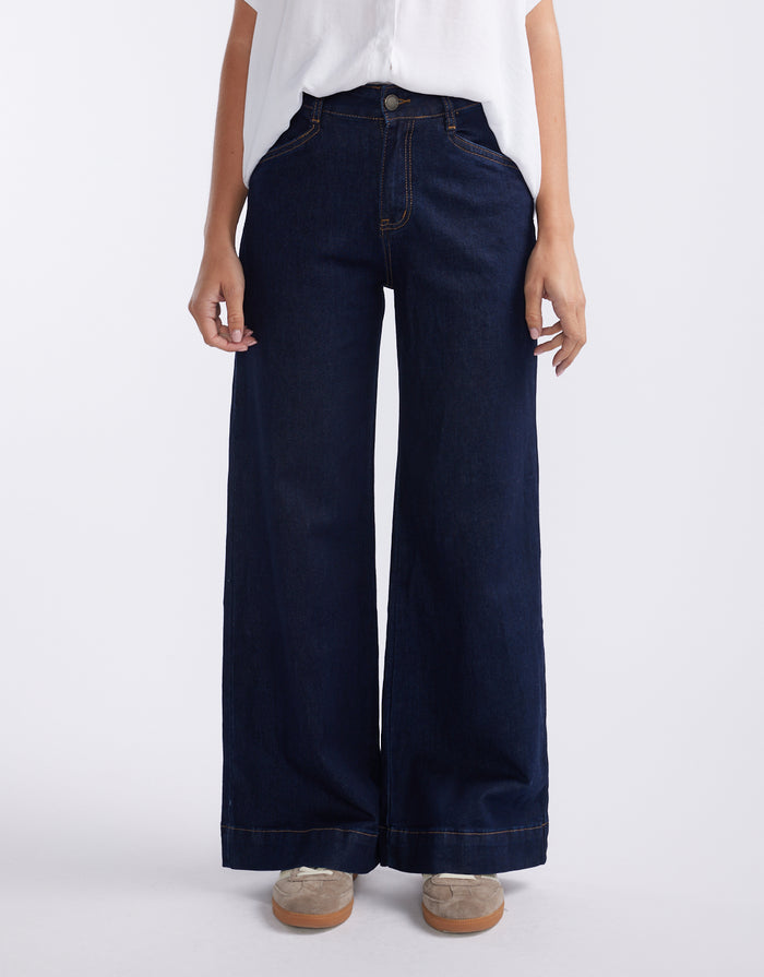 Ellery Stretch Straight Leg Jeans - Indigo Wash