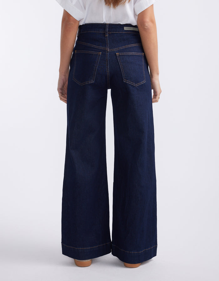 Ellery Stretch Straight Leg Jeans - Indigo Wash