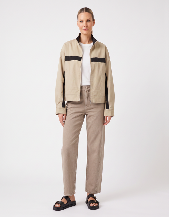 Emmerson Jacket - Latte/Black