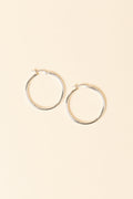 Erika Silver Hoop Earrings
