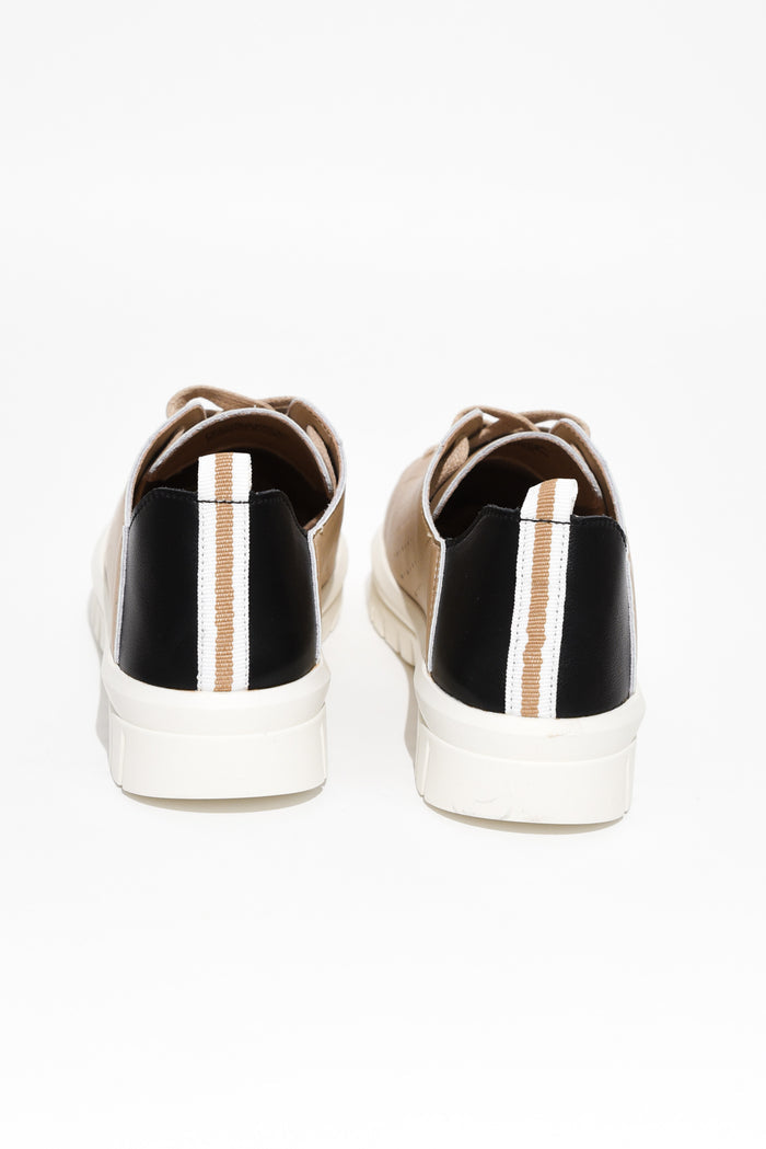 Exit Beige Leather Sneaker
