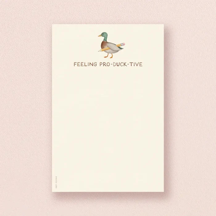 Feeling Pro-DUCK-tive notepad