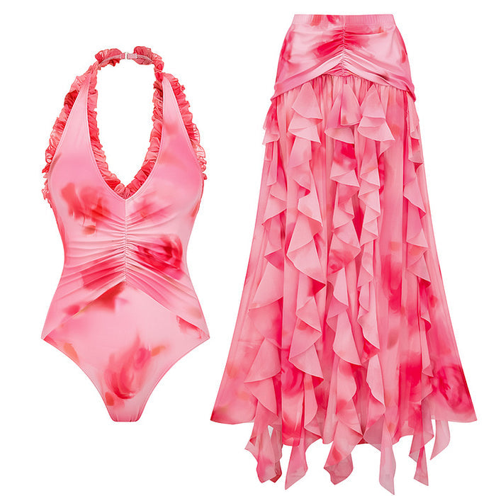 Femme Swimsuit Set - Pink