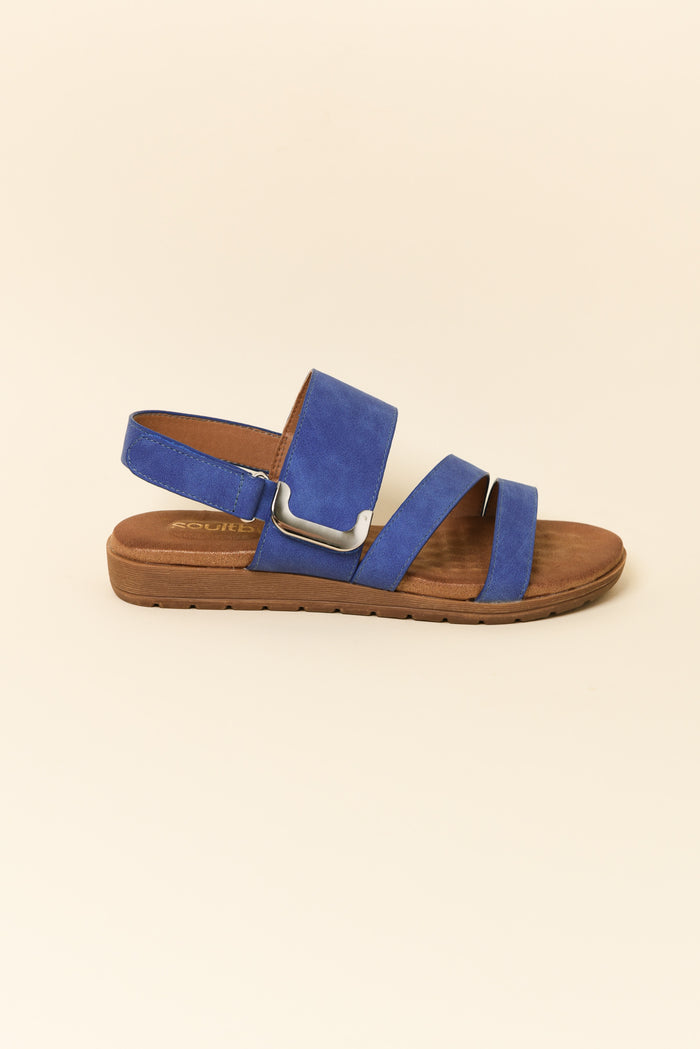 Flinders Blue Velcro Sandal