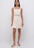 Flora Macrame Strap Mini Dress (Chantilly)
