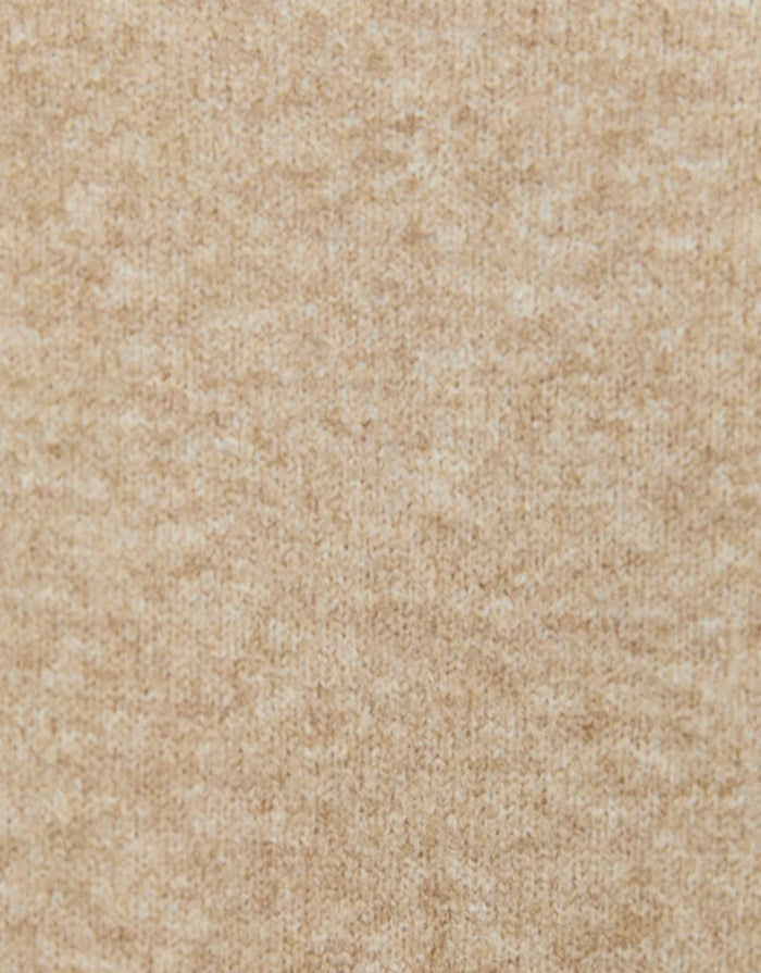 Forage Mock Neck Long Sleeve Jumper - Biscuit