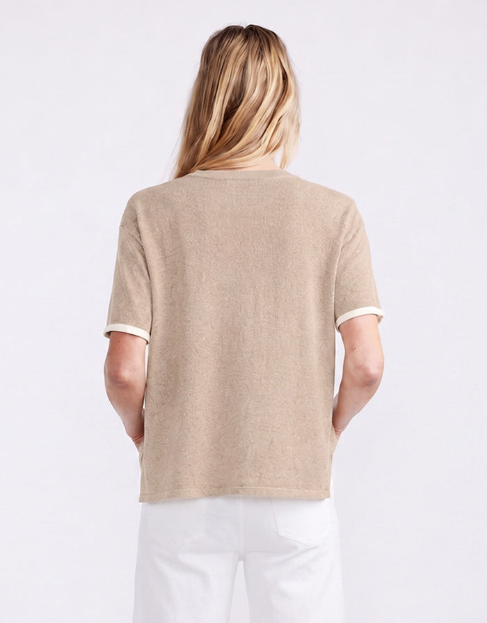 Frenchie Cotton Cashmere Tee - Latte