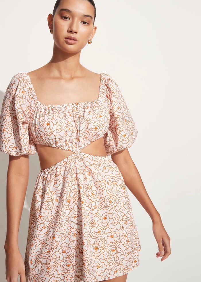 Gabelli Mini Dress (Martine Floral Orange)