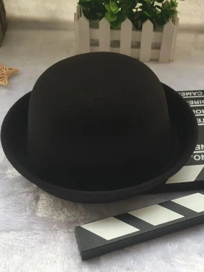 Girls Black Bowler Hat Mia Belle Girls
