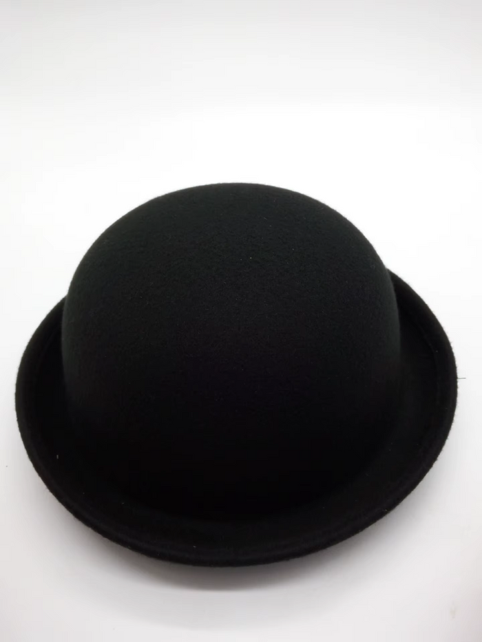 Girls Black Bowler Hat Mia Belle Girls