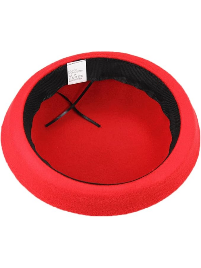 Girls Red Bowler Hat Mia Belle Girls