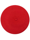 Girls Wool Basic Beret Red Mia Belle Girls