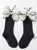 Mia Belle Girls Black Bow Socks | Girls Accessories