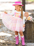 Mia Belle Girls Fall Give Thanks Ruffle Tutu Dress