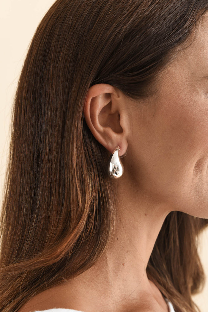 Halycon Silver Teardrop Earrings