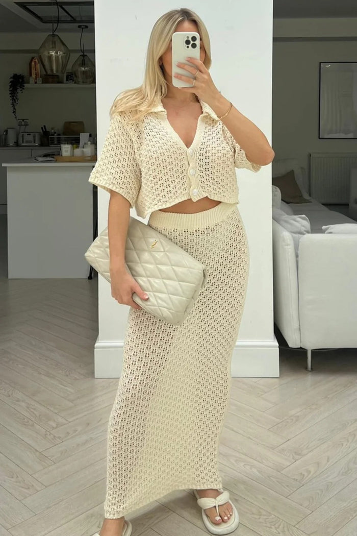 Hanny Co ord Set - Apricot