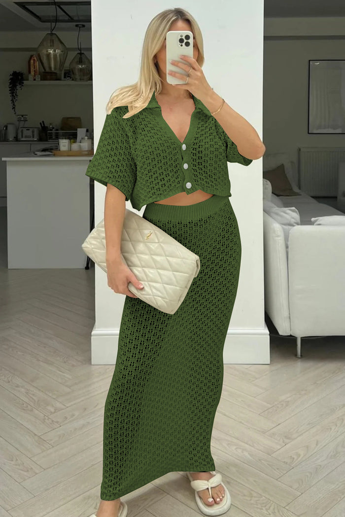 Hanny Co ord Set - Green