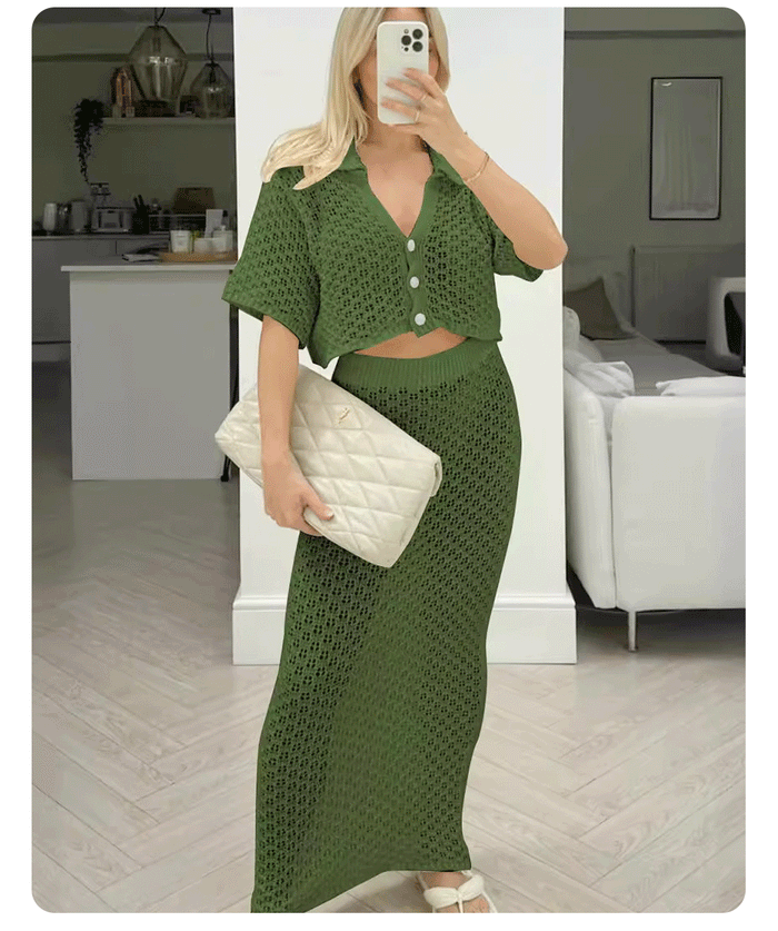 Hanny Co ord Set - Green