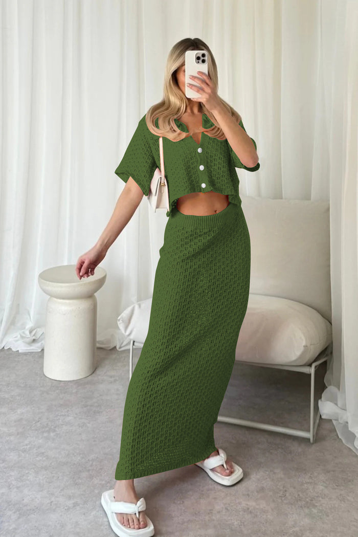 Hanny Co ord Set - Green