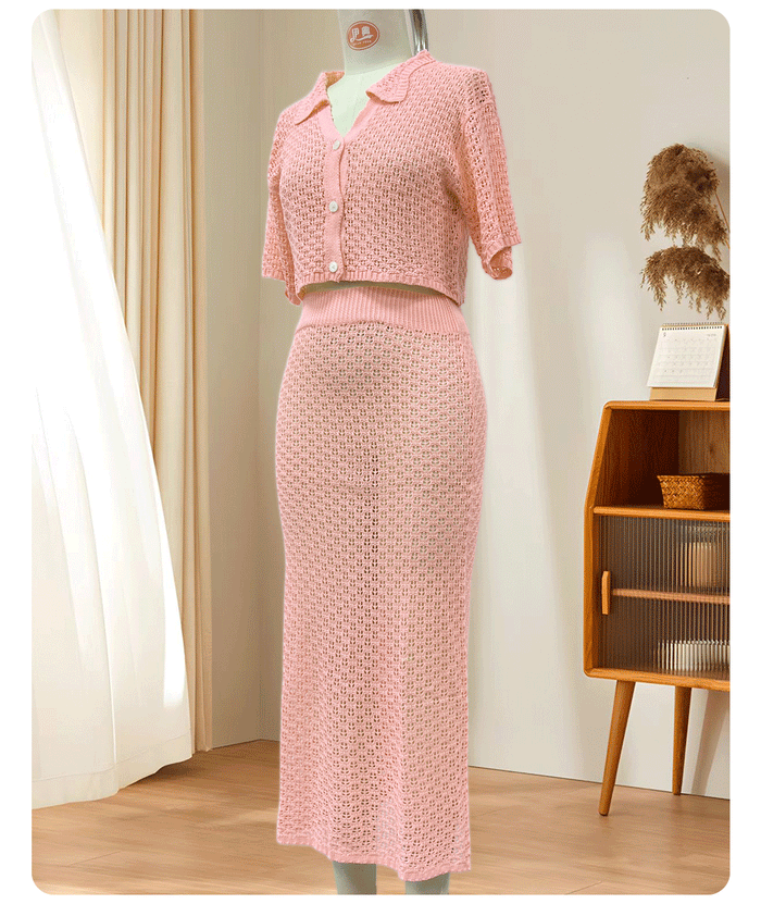 Hanny Co ord Set - Pink