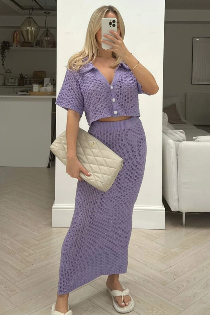 Hanny Co ord Set - Purple