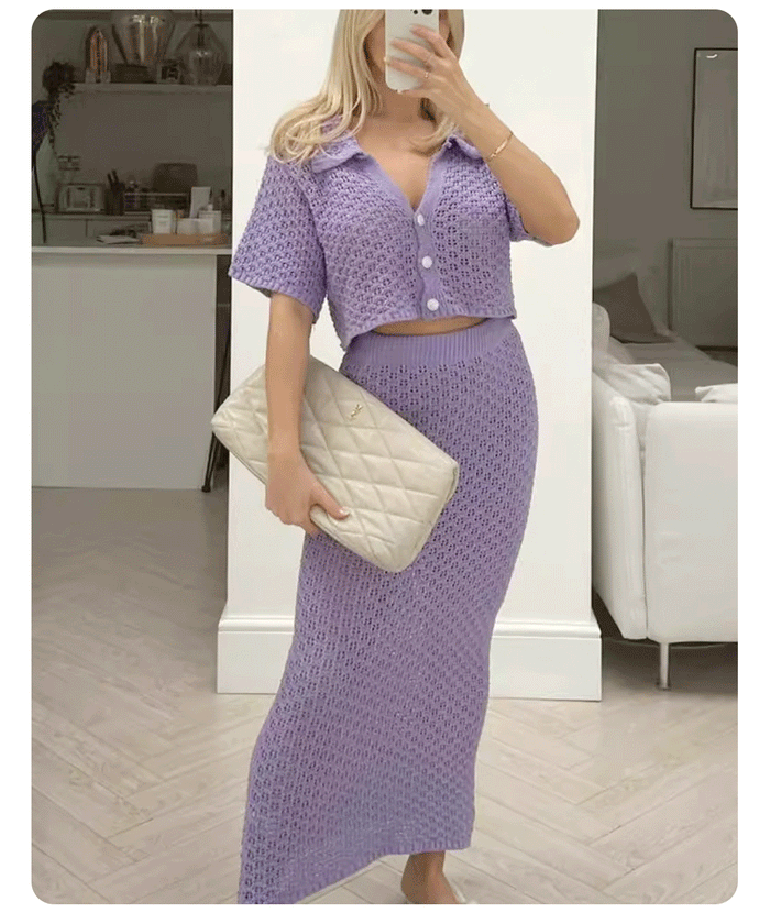 Hanny Co ord Set - Purple