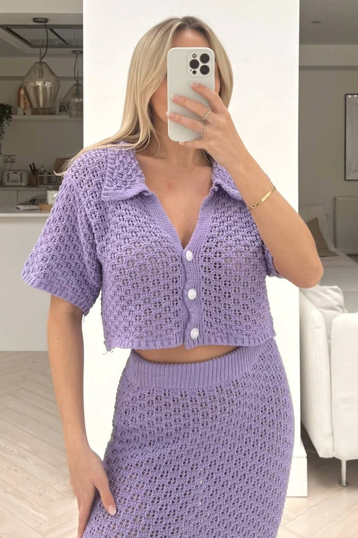 Hanny Co ord Set - Purple