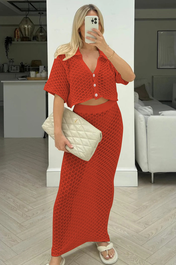Hanny Co ord Set - Red