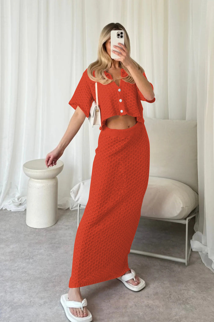 Hanny Co ord Set - Red